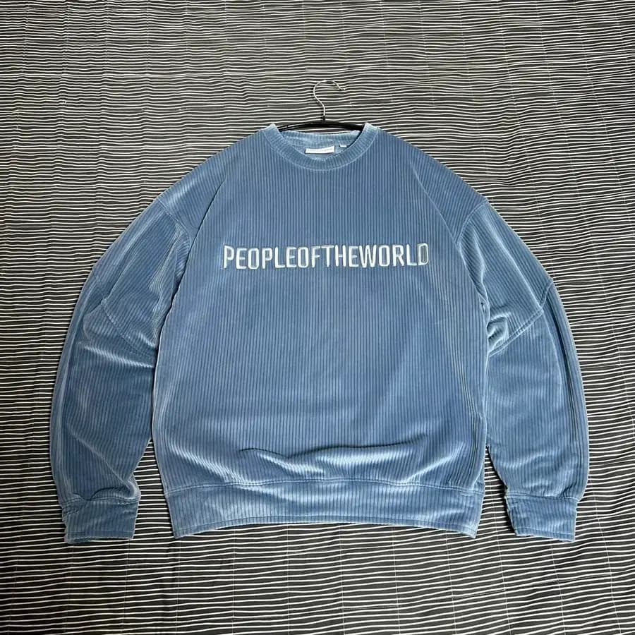 PEOPLE OF THE WORLD Cвитшот вельвет